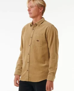 Camisa Clássica De Manga Comprida Com Cordão De Surf