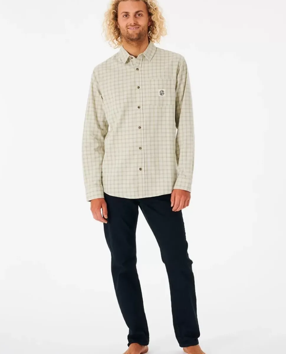 Camisa De Flanela Salt Water Culture Rails De Manga Comprida