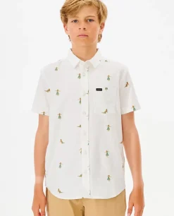Camisa De Manga Curta Hula Breach Para Rapaz
