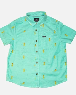 Camisa De Manga Curta Hula Breach Para Rapaz