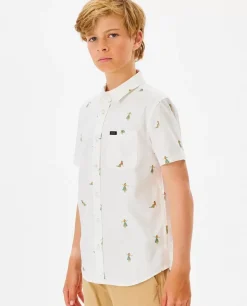 Camisa De Manga Curta Hula Breach Para Rapaz