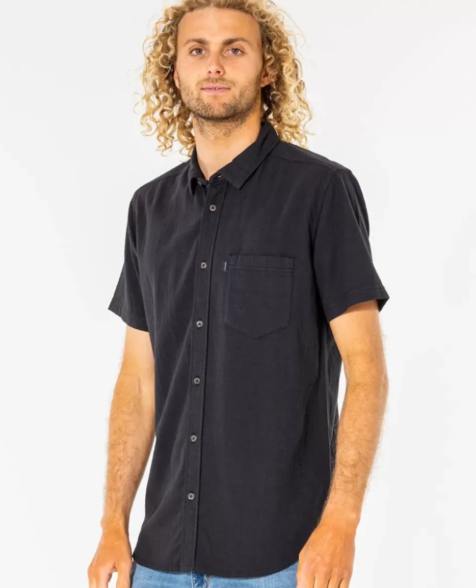 Camisa De Manga Curta Lavada