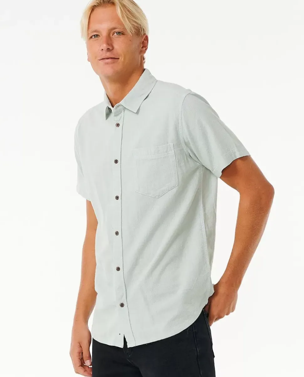 Camisa De Manga Curta Lavada
