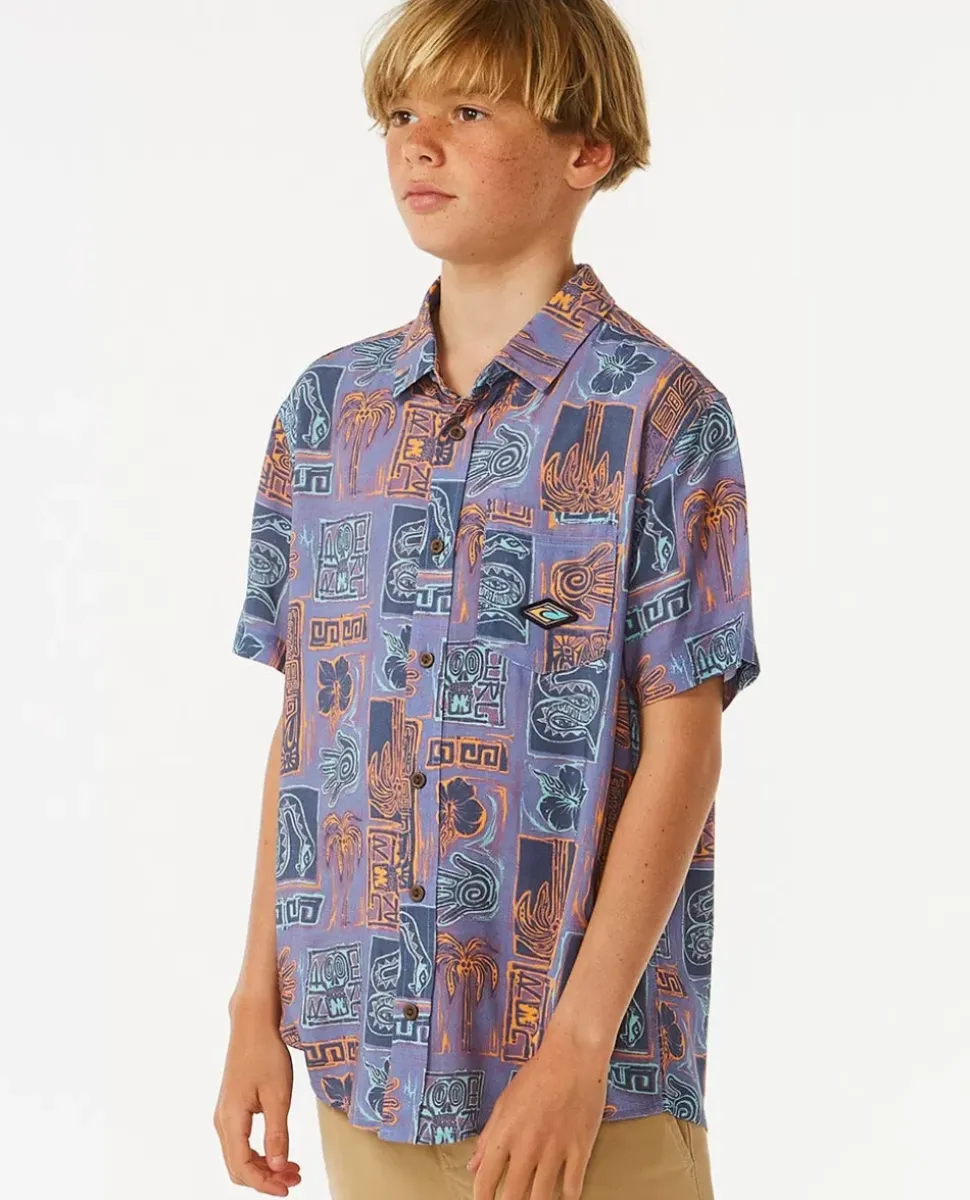Camisa De Manga Curta Lost Islands Rapaz