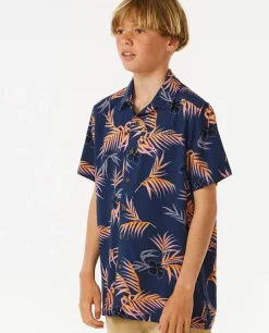 Camisa De Manga Curta Surf Revival Rapaz