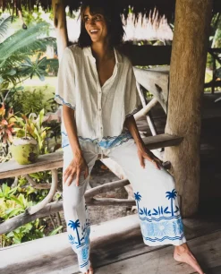 Camisa Estampada Santorini Sun