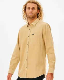 Camisa State Cord De Manga Comprida