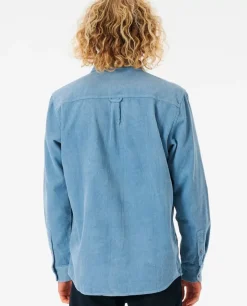 Camisa State Cord De Manga Comprida