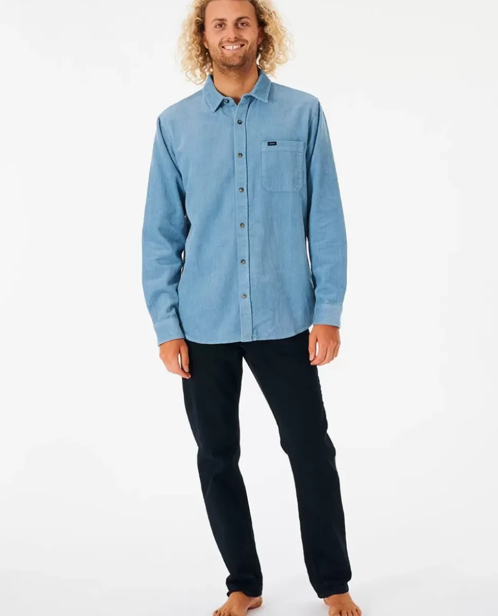 Camisa State Cord De Manga Comprida