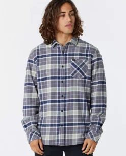 Camisa Xadrez De Manga Comprida Em Flanela