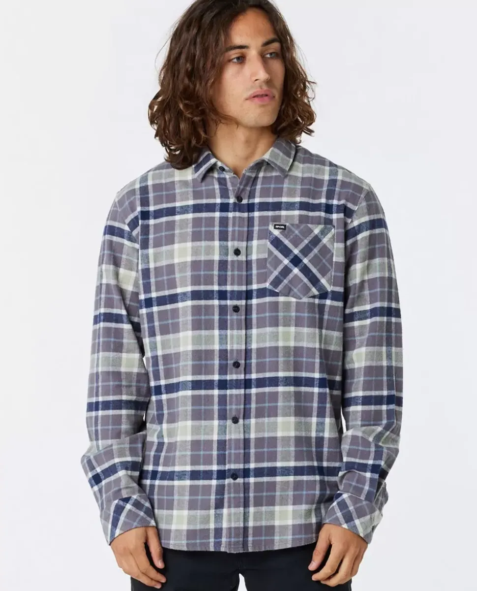 Camisa Xadrez De Manga Comprida Em Flanela