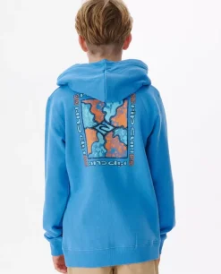 Camisola Cosmic Tides Com Fecho Completo E Capuz Para Rapaz