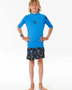 Camisola De Licra UPF De Manga Curta Brand Wave Para Rapaz