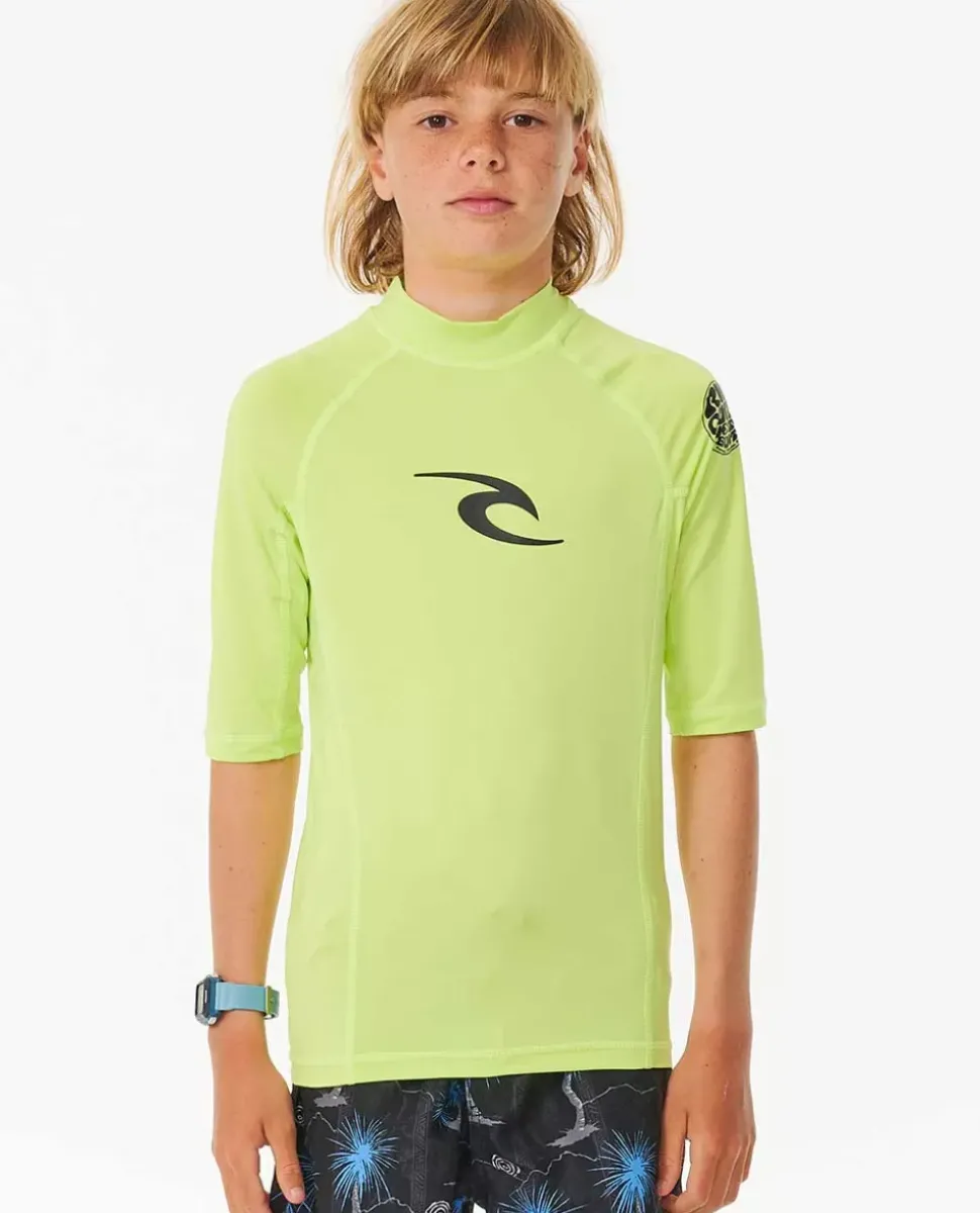Camisola De Licra UPF De Manga Curta Brand Wave Para Rapaz