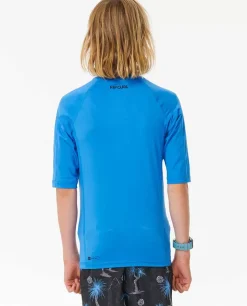 Camisola De Licra UPF De Manga Curta Brand Wave Para Rapaz