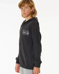 Camisola Em Velo Com Capuz E Fecho De Correr Pure Surf Para Rapaz