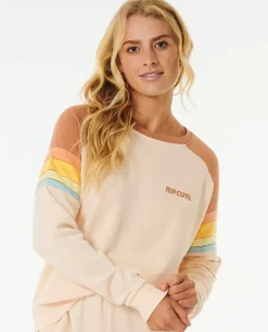 Camisola Em Velo De Gola Redonda Raglan Surf Revival