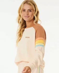 Camisola Em Velo De Gola Redonda Raglan Surf Revival