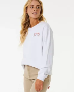 Camisola Em Velo De Gola Redonda Riptide Relaxed