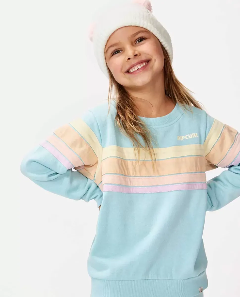 Camisola Em Velo De Gola Redonda Surf Revival Para Rapariga