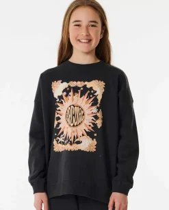 Camisola Em Velo De Gola Redonda Sun Catcher Para Rapariga