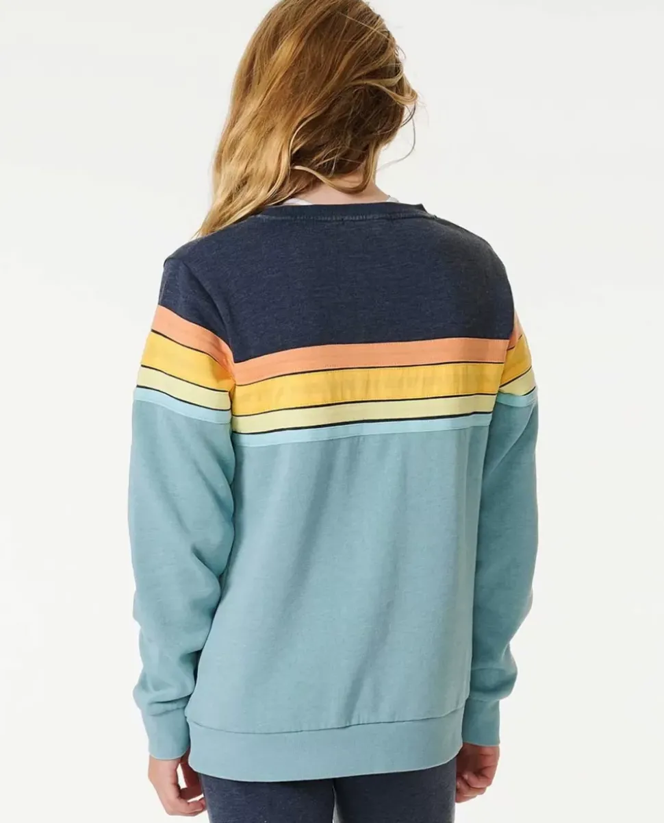 Camisola Em Velo De Gola Redonda Surf Revival Para Rapariga