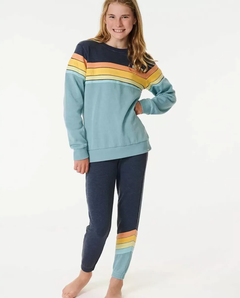Camisola Em Velo De Gola Redonda Surf Revival Para Rapariga