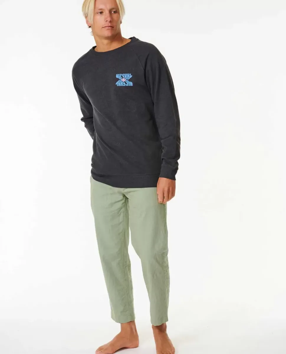 Camisola Em Velo De Gola Redonda Salt Water Culture
