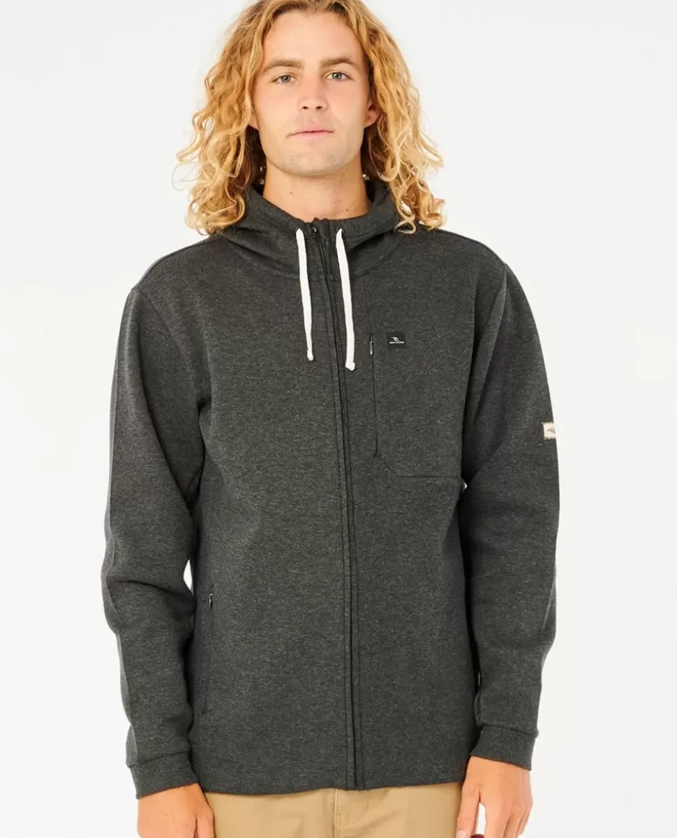 Camisola Vaporcool Com Fecho E Capuz Em Velo