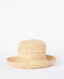 Chapéu Balde Crochet Em Palha