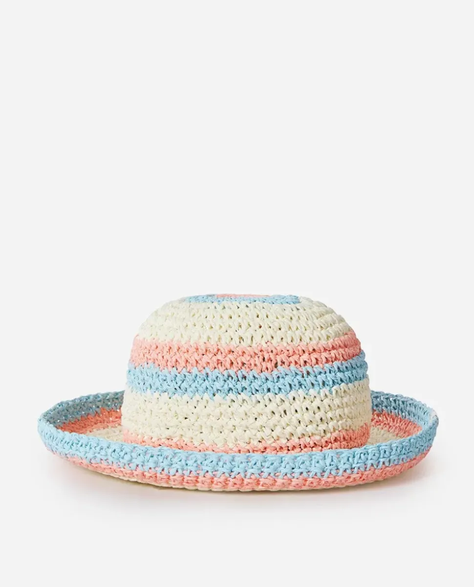 Chapéu De Croché às Riscas De Sol Menina