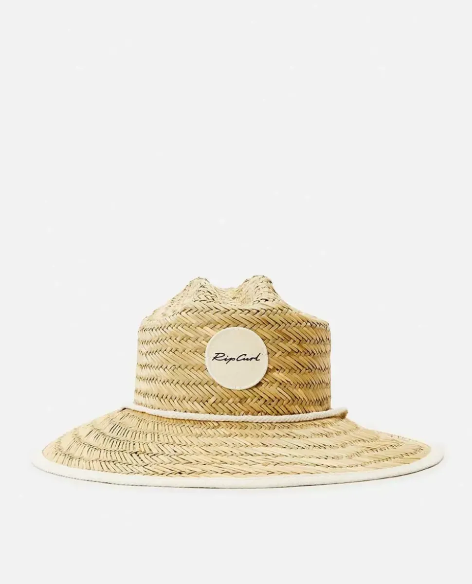 Chapéu De Sol Script Straw Para Rapariga