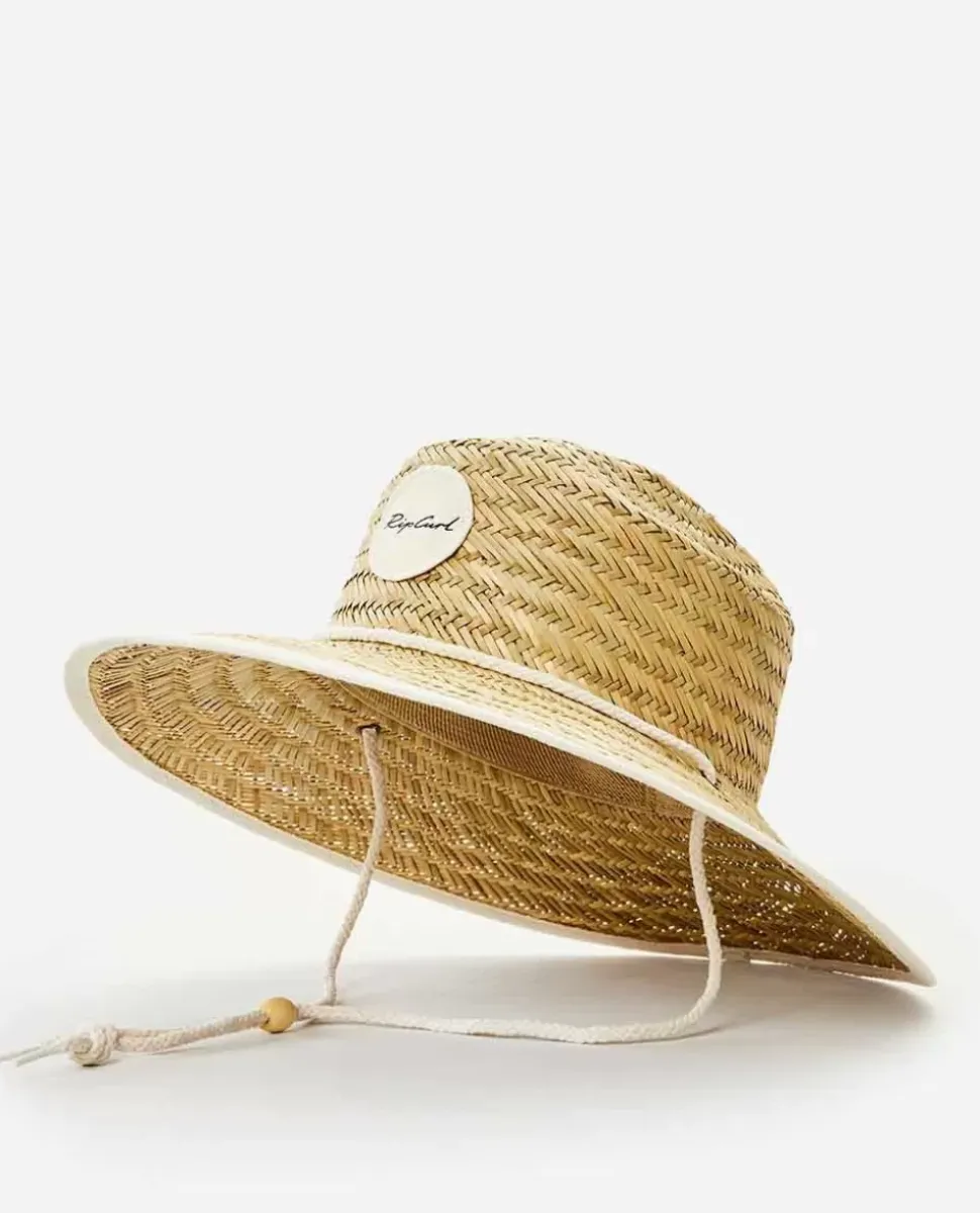 Chapéu De Sol Script Straw Para Rapariga