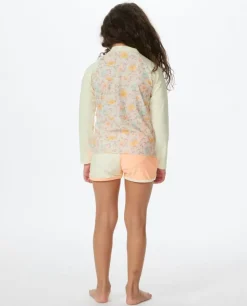 Colete De Manga Comprida Crystal Rash Vest Menina