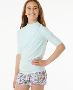 Colete De Manga Curta Classic Surf Rash Vest Menina