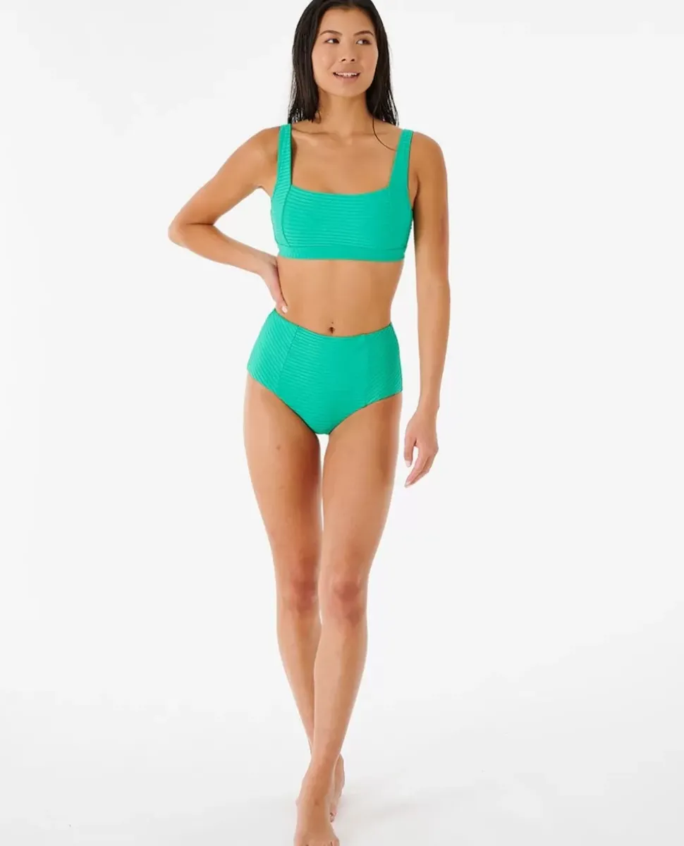Cueca De Biquíni De Cintura Alta Cheeky Premium Surf