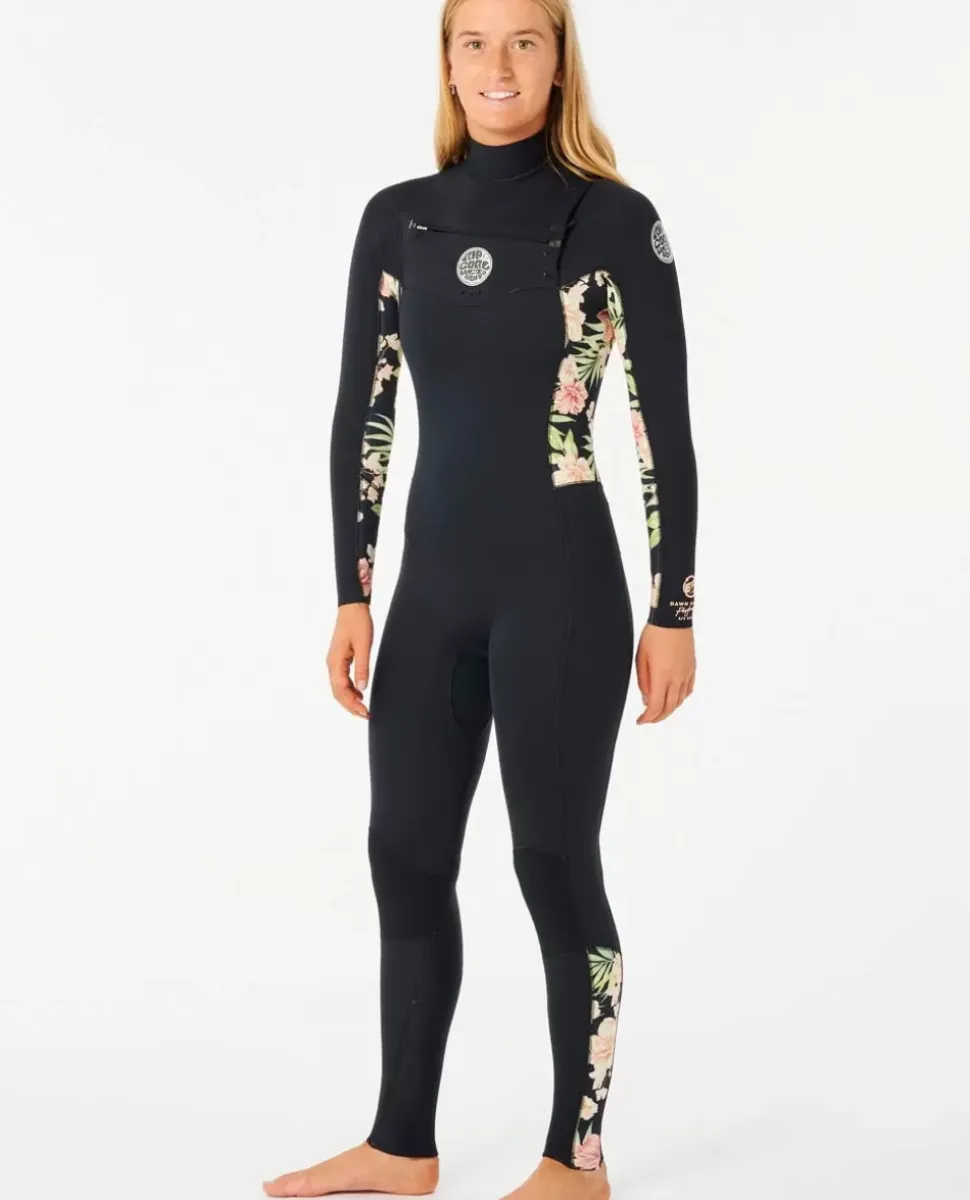 Fato De Mergulho Dawn Patrol 3/2 Com Fecho No Peito Para Mulher