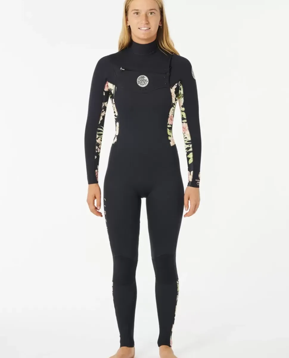 Fato De Mergulho Dawn Patrol 4/3 Com Fecho No Peito Para Mulher