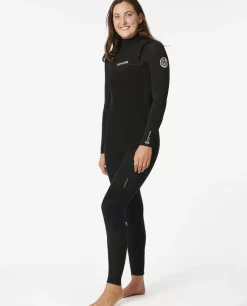 Fato De Mergulho Dawn Patrol 4/3 Com Fecho De Correr No Peito Para Mulher