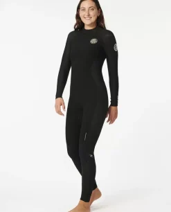 Fato De Mergulho Dawn Patrol 4/3 Com Fecho De Correr Atrás Para Mulher