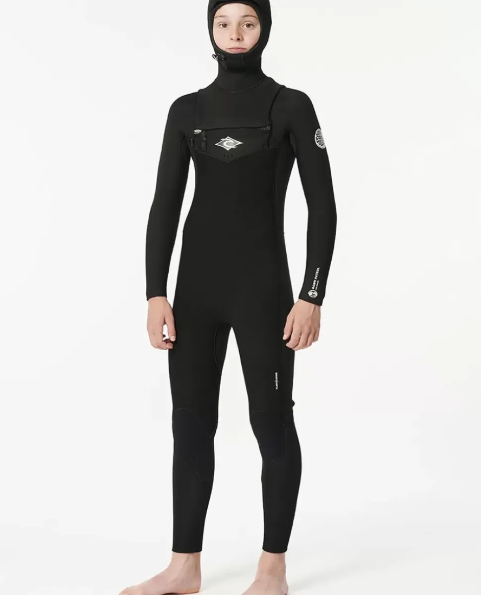 Fato De Mergulho Júnior Dawn Patrol 5/4 Com Fecho De Correr No Peito