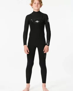 Fato De Mergulho Júnior Dawn Patrol 3/2 Com Fecho De Correr No Peito