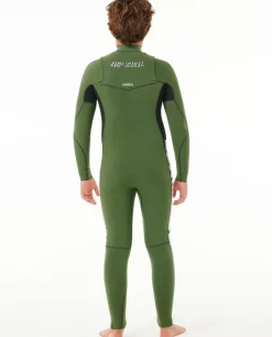 Fato De Mergulho Júnior Dawn Patrol 4/3 Com Fecho De Correr No Peito
