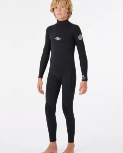 Fato De Mergulho Júnior Dawn Patrol 3/2 Com Fecho De Correr Atrás