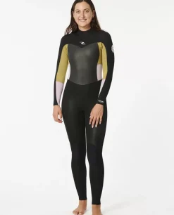 Fato De Mergulho Omega 3/2 Com Fecho De Correr Atrás Para Mulher