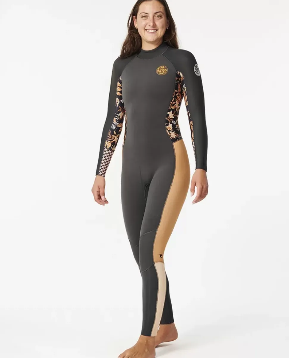 Fato De Mergulho Sublimado Dawn Patrol 4/3 Com Fecho De Correr Atrás Para Mulher