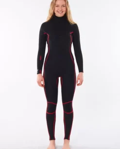 Fato De Surf Women Dawn Patrol 3/2 Chest Zip