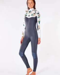 Fato De Surf Women Dawn Patrol 3/2 Chest Zip