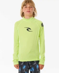 Marca Wave UPF Manga Comprida Rash Vest Rapaz