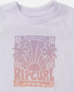 Mini T-shirt Padrão Low Tide Para Rapariga